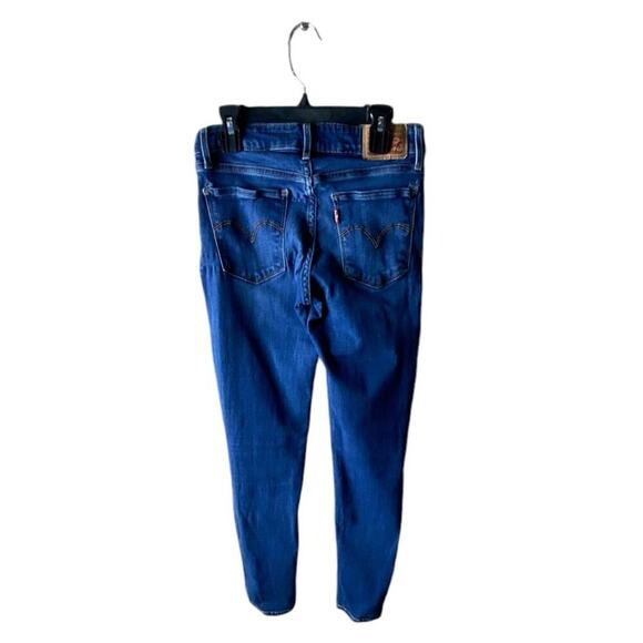 Levis 711 Red Tab Jeans Womens 26 Mid Rise Skinny Stretch Pockets Mid Wash Denim - Picture 2 of 12